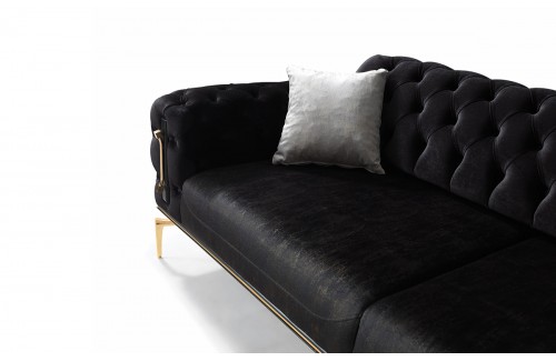 Ayasofya Couch Black Gold