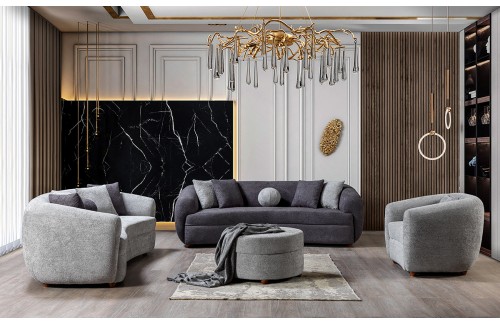 Nil Sofa Set Grey